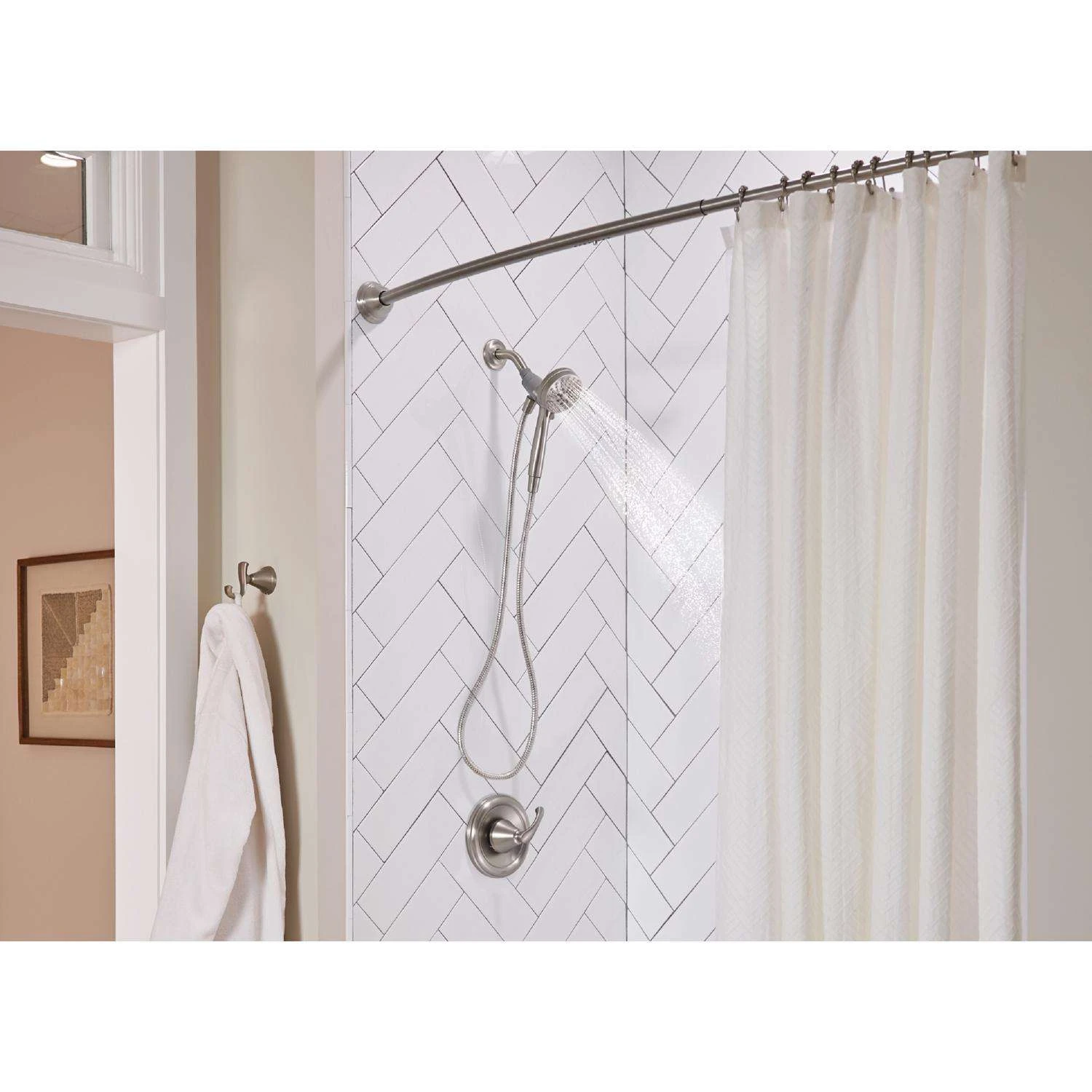 Moen Medium Brushed Nickel Metal 2-5/8 In. L Rope/Tarp Hook 20 Lb 1 Pk - Image 3