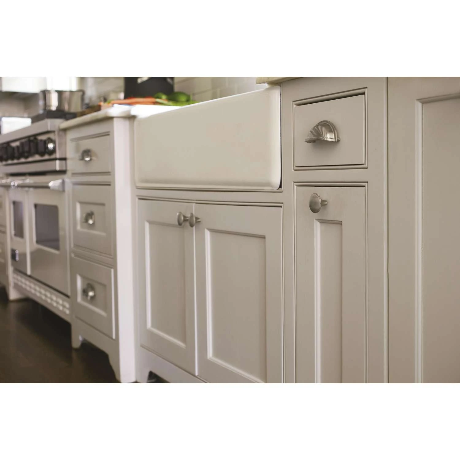 Amerock Cup Pull Revitalize Cabinet Pull Cup 3 In. Satin Nickel 5 Pk - Image 4