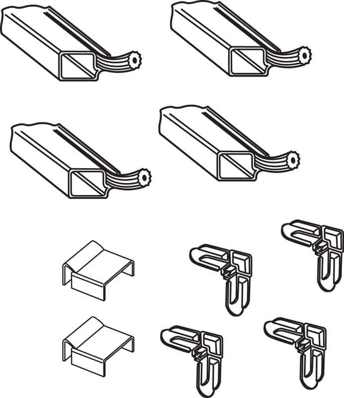 Prime-Line Bronze Aluminum 5/16 In. W X 3/4 In. L Screen Frame Kit 1 Pk - Image 2