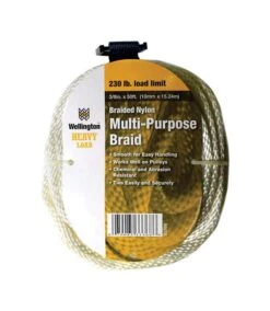 Wellington 3/8 In. D X 50 Ft. L White Solid Braided Nylon Rope