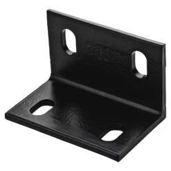 National Hardware 3 In. H X 4.6 In. W X 0.25 In. D Black Structural Steel Wide Corner Brace