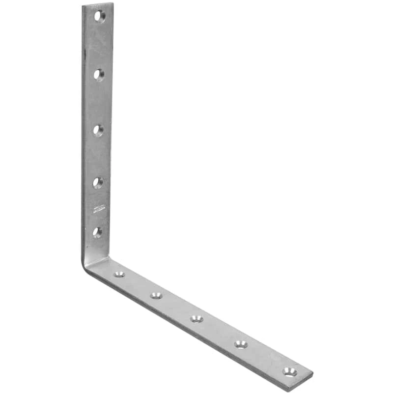 National Hardware 10 In. H X 1.25 In. W X 0.25 In. D Zinc-Plated Steel Inside Corner Brace