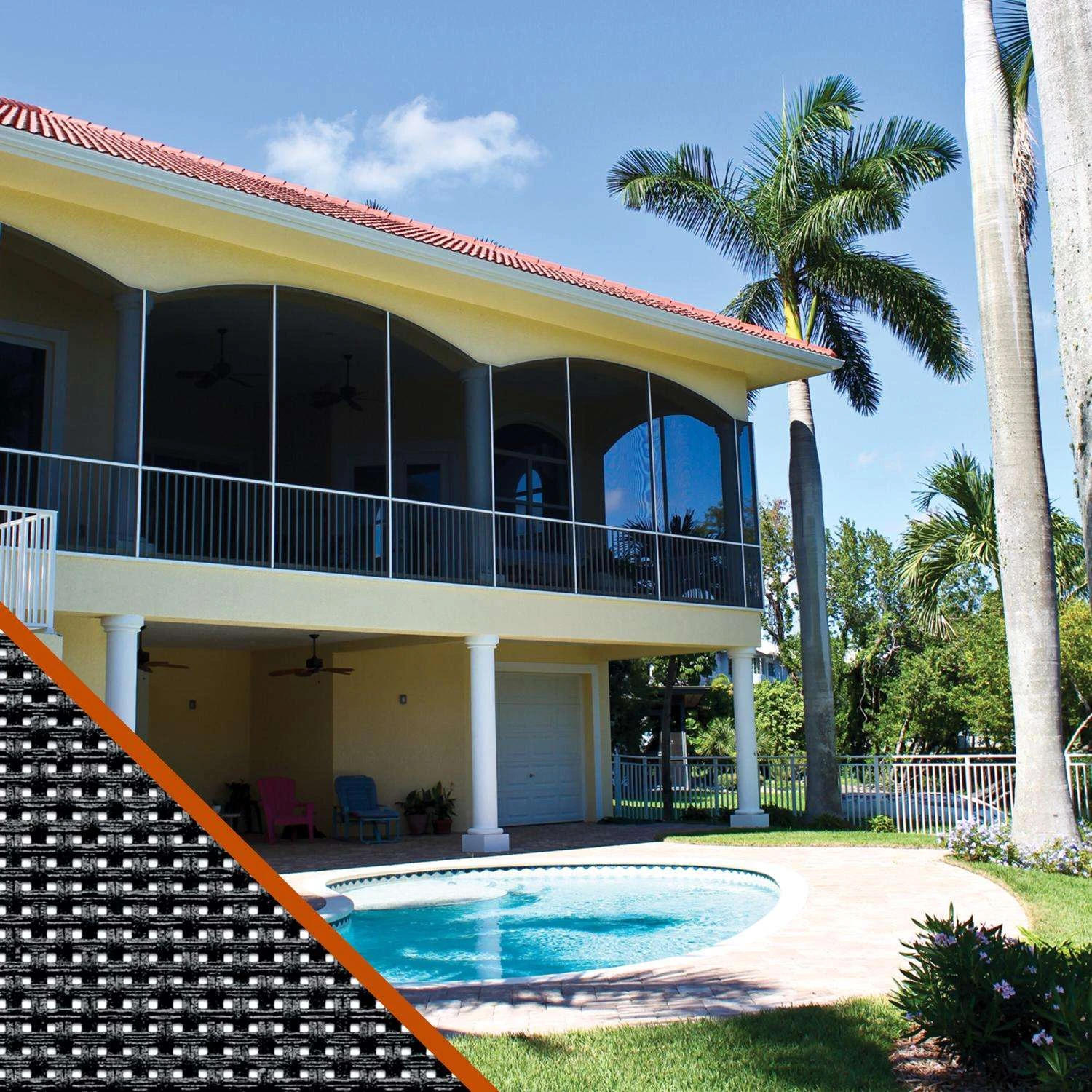 Saint-Gobain ADFORS 36 In. W X 7 Ft. L Charcoal Fiberglass Solar Screen - Image 2