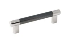 Amerock Esquire Collection Pull Polished Nickel/Gunmetal 1 Pk