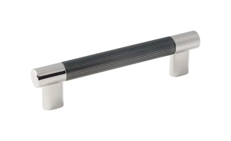 Amerock Esquire Collection Pull Polished Nickel/Gunmetal 1 Pk