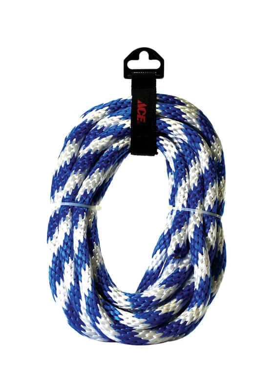 Ace 5/8 In. D X 20 Ft. L Blue/White Solid Braided Poly Derby Rope - Image 2