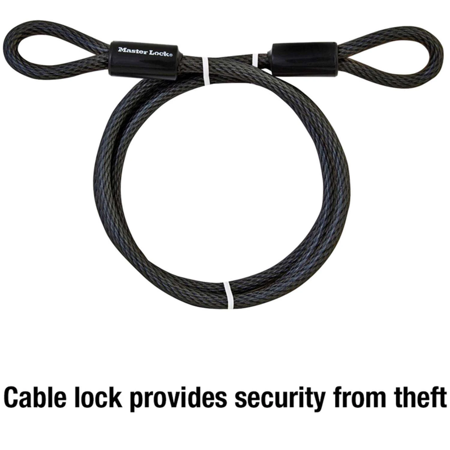 Master Lock 3/8 In. D X 72 In. L Vinyl Coated Steel Flexible Braided Steel Cable - Image 2