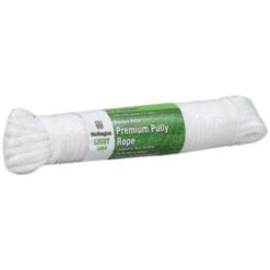 Wellington 7/32 In. D X 50 Ft. L White Solid Braided Nylon Pulley Rope