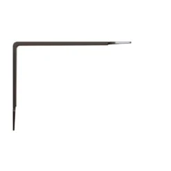 Knape & Vogt Heartland Black Steel Decorative Bracket 8 In. L