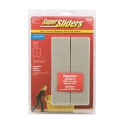 SuperSliders Tan 1-1/2 In. Adhesive Plastic Chair Glide 4 Pk