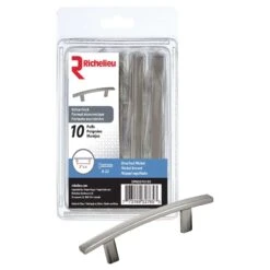 Richelieu Transitional Arched Bar Cabinet Pull 3 In. Brushed Nickel Silver 1 Pk