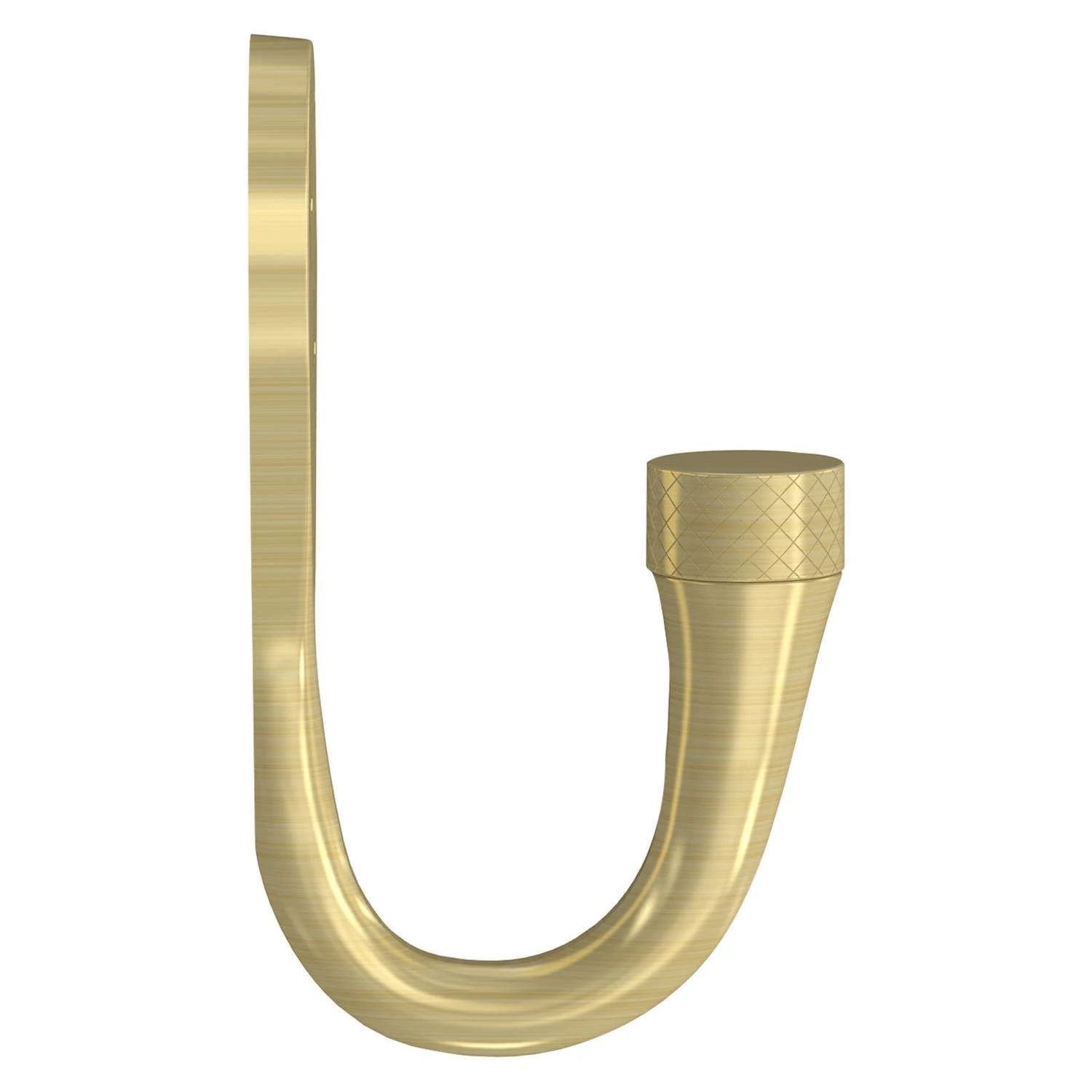 National Hardware Powell Medium Brushed Gold Aluminum 2-5/8 In. L Knurled Hook 60 Lb 1 Pk - Image 2