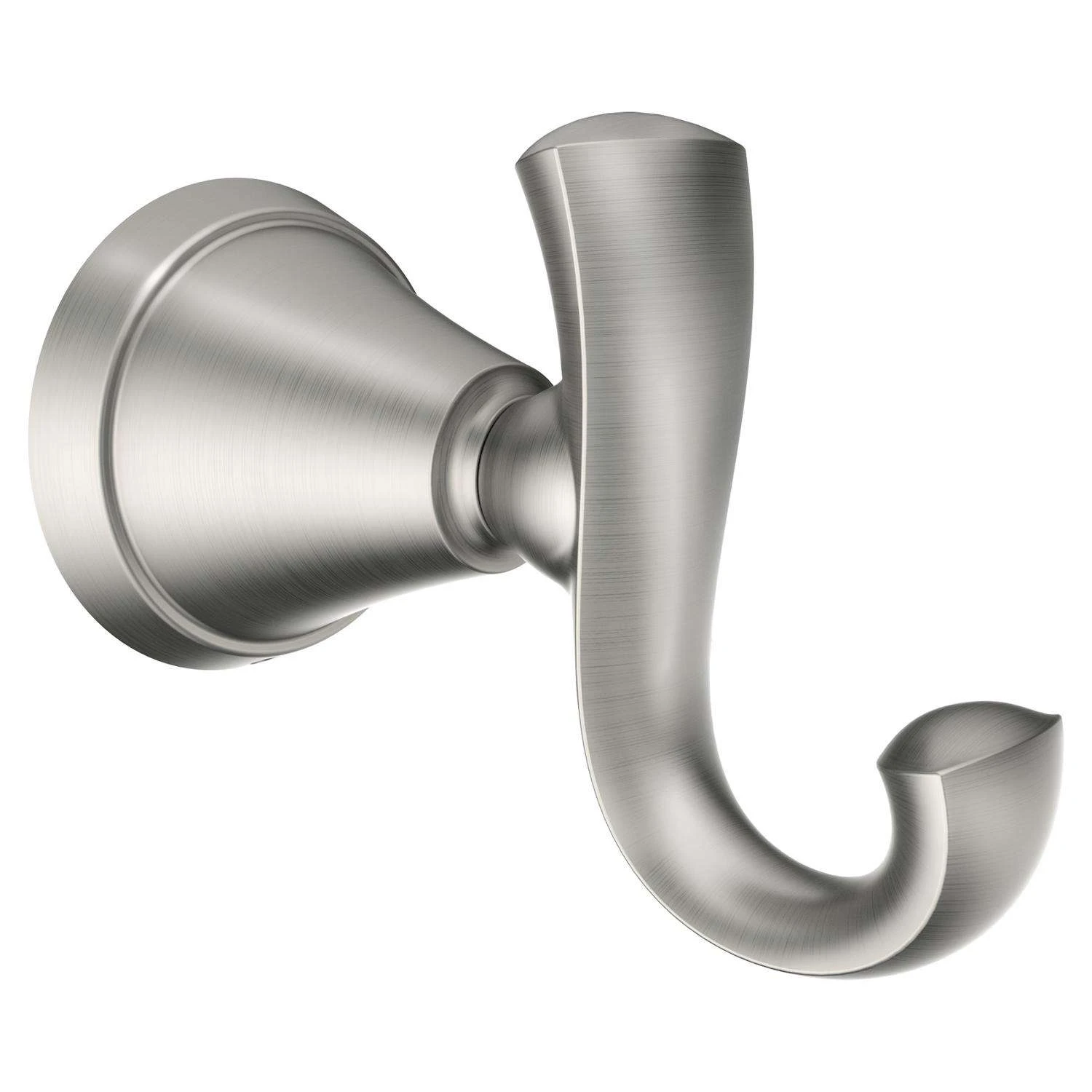 Moen Medium Brushed Nickel Metal 2-5/8 In. L Rope/Tarp Hook 20 Lb 1 Pk